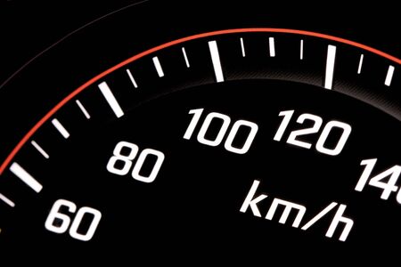 Illuminated seedometerの写真素材