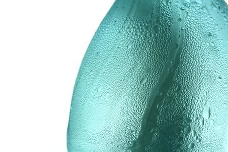 water drops on bottle closeupの写真素材