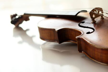 part of an antique violinの写真素材