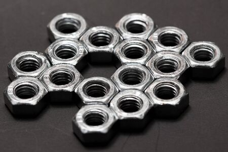 screw nutsの写真素材