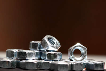 screw nuts backgroundの写真素材
