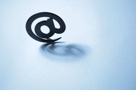 email sign with real shadow