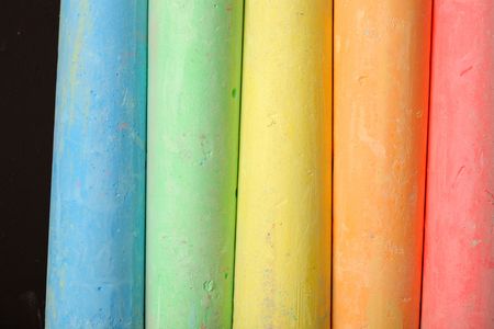 colorful chalks backgroundの写真素材