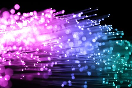 abstract view of fiber opticsの写真素材