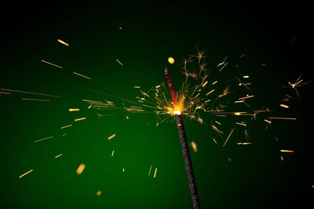 christmas sparklerの写真素材