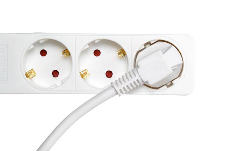 outlet power strip isolated