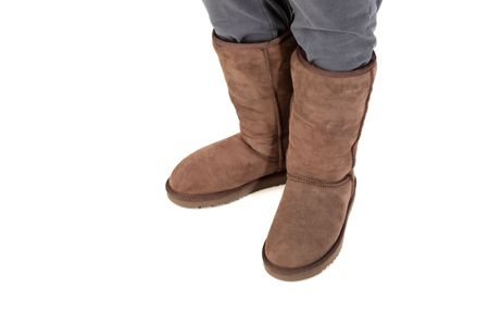 winter boots isolatedの写真素材