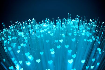 shiny hearts backgroundの写真素材