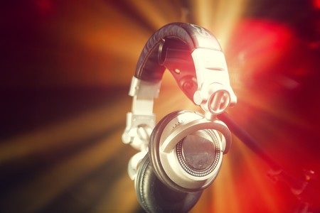 disco headphonesの写真素材