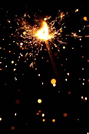christmas sparklerの写真素材