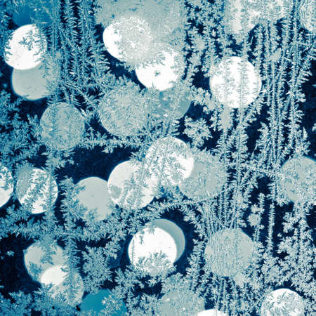  blue frost backgroundの写真素材