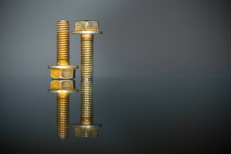 screw bolts with copy-space