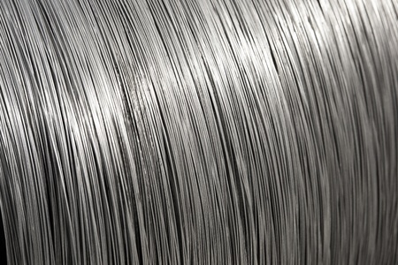 aluminium wire spool textureの写真素材