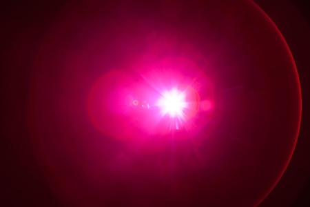 purple light with lens flare