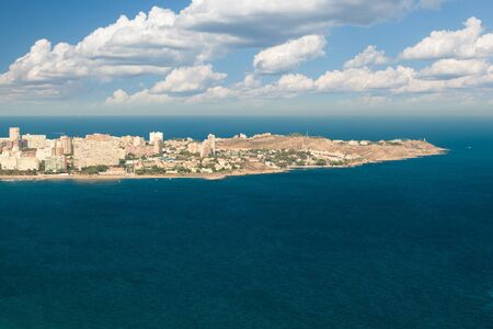 part of island and seaの写真素材