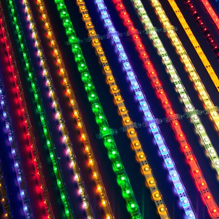 led light stripesの写真素材
