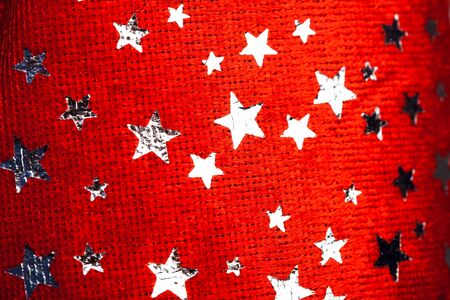 red Christmas stars backgroundの写真素材