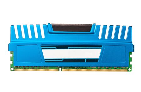 modern ddr ram memory isolated on white
