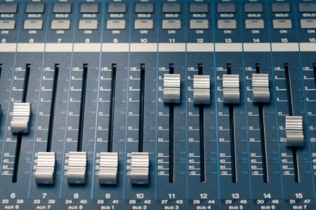 digital studio mixer faders
