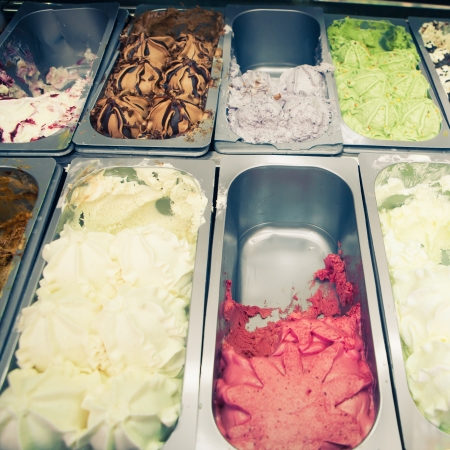 ice-cream traysの写真素材