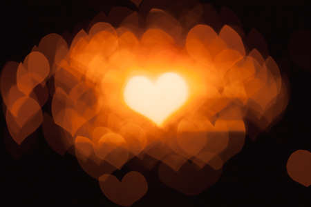 abstract bokeh hearts