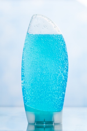 blue shower gelの写真素材