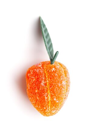 marmalade candy on white backgroundの写真素材