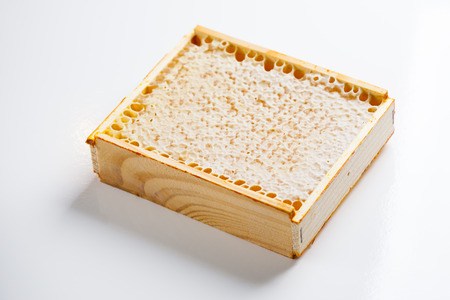 natural honeycomb wax in frame