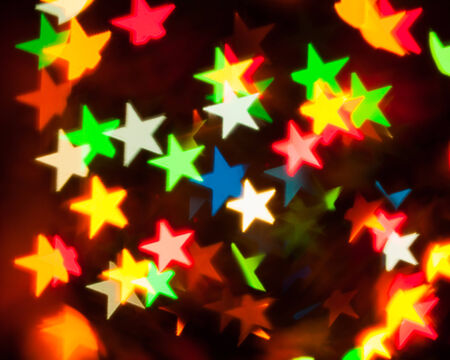 abstract festive stars bokehの写真素材