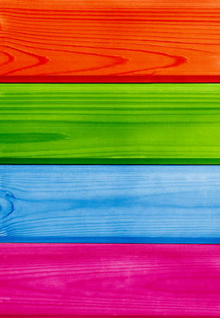 colorful wooden planks backdropの写真素材