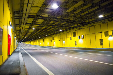 modern tunnel for road vehicles transportationのeditorial素材