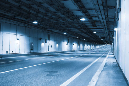 modern tunnel for road vehicles transportationのeditorial素材