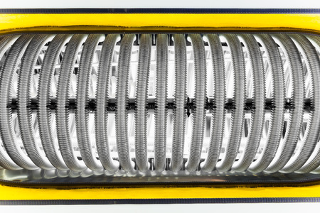 metal pipes of water heating boiler