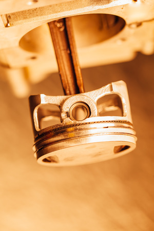 engine piston, closeup viewの写真素材