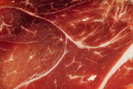 texture of spanish ham - iberico bellota jamonの写真素材