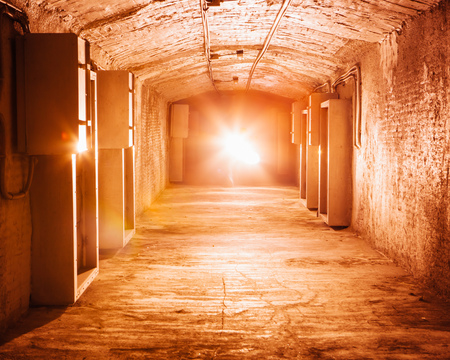 light at the end of industrial corridor