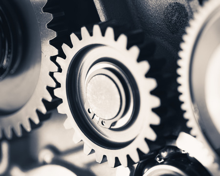 engine gear wheels, industrial background
