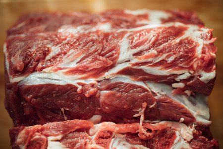 fresh raw meat texture, closeup viewの写真素材