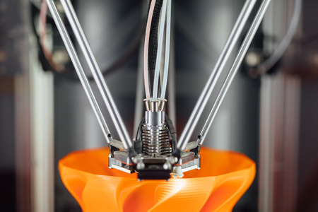 3d printer head, closeup viewの写真素材