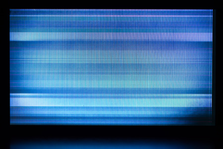 glitch background of broken LCD displayの写真素材