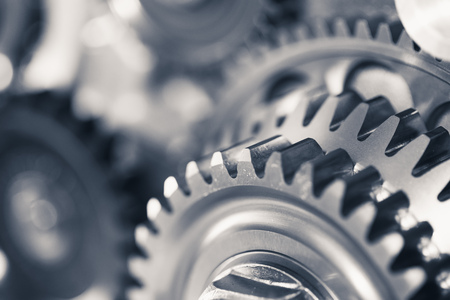 engine gear wheels, industrial background