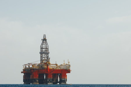 offshore oil and gas platformの写真素材