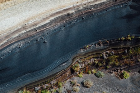 stratum of Earth crust in cross-section, abstract backgroundの写真素材