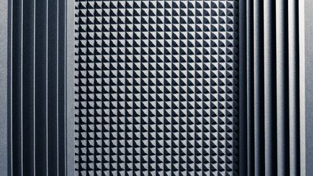 acoustic foam absorber for sound dampering background