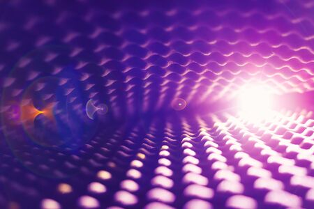 acoustic foam abstract background with glow light