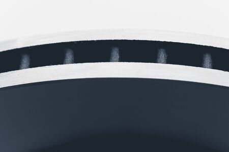 car brake disc, close-up view