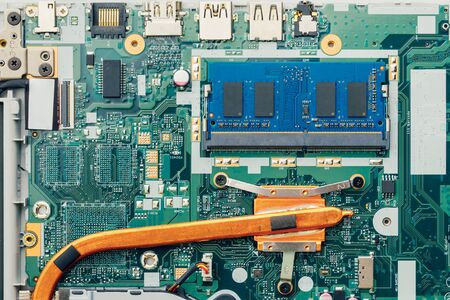 ram so-dimm memory module, close-up view
