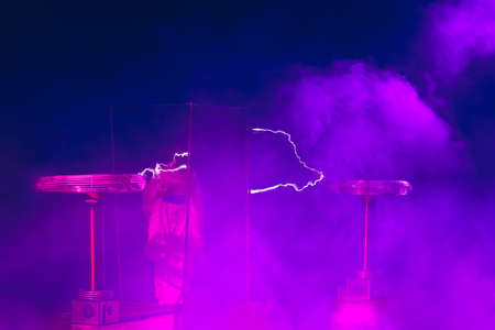lightnings of  coil in action