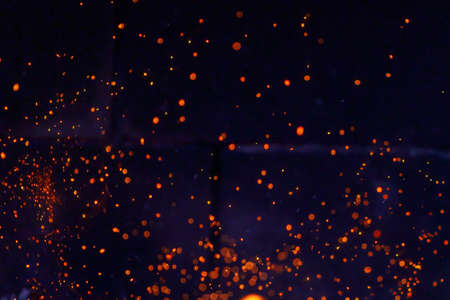 sparkles of fire, abstract background