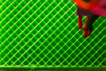 3d printing infill structure of printed object, copy-space backgroundの写真素材